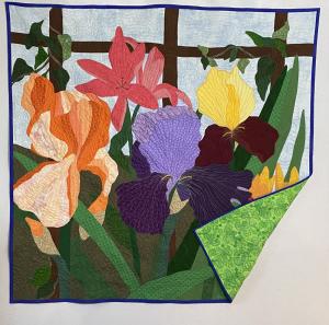 Waller's World Details: 60 x 62 Turned Edge Applique and Paper Pieced