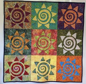 Hope and Healing - 60 x 60 All Cotton; Quilt Details - Turned edge applique; Sold at Auction