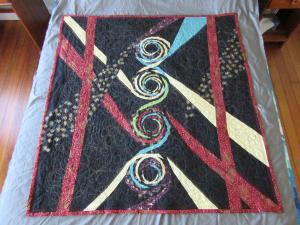 Swirls - 50 x 60 Quilt - Paper Pieced