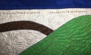 Asiatic Dayflower - 49 x 54 Quilt Signature - Paper Pieced / Applique