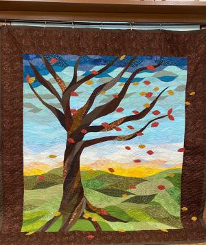 Autumn Sunset - Queen - Technique: Paper Pieced / Applique
