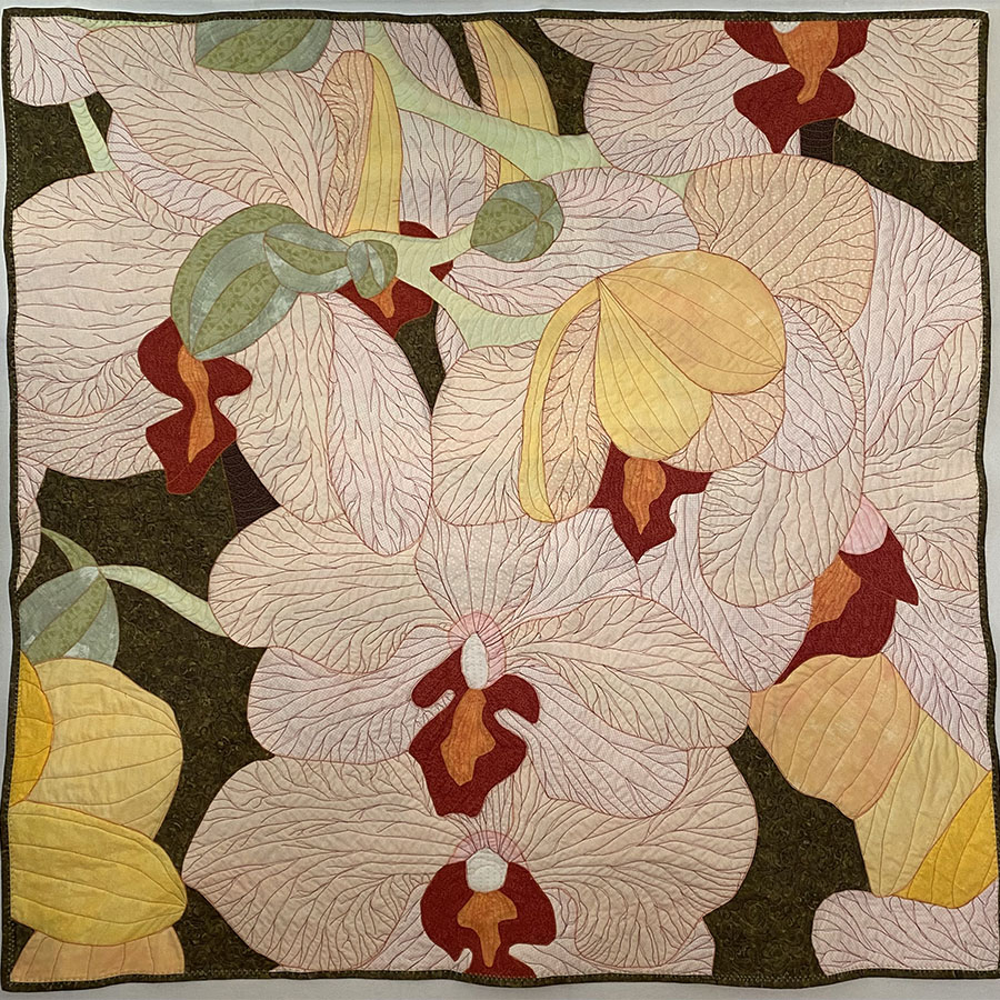 Moth Orchid Quilt from Havested by Maia